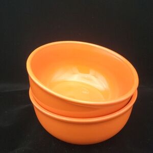 Sturdy Orange Bowls